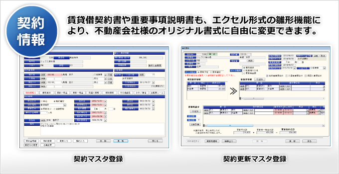 契約情報(PMVolante・機能イメージ)